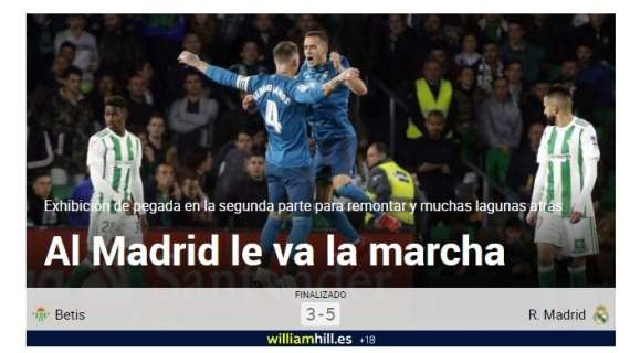 Marca pone el toque de humor a la victoria: "Al Madrid le va la marcha"