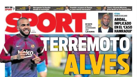 PORTADA | Sport: "Terremoto Alves"