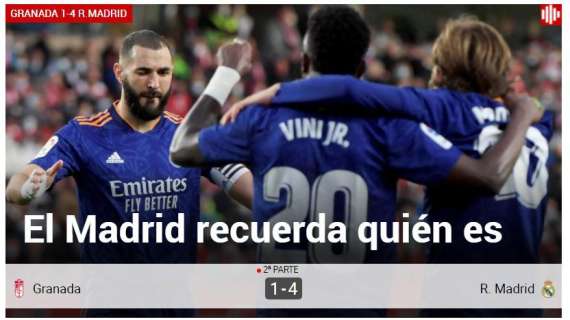 Marca: "El Madrid recuerda quién es"