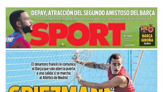 PORTADA | Sport: "Griezmann se enroca"