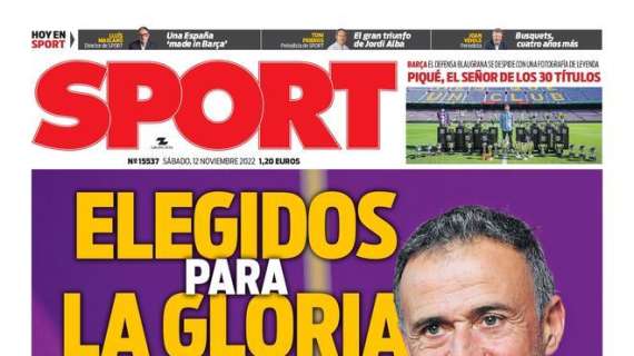 PORTADA | Sport: "Elegidos para la gloria"