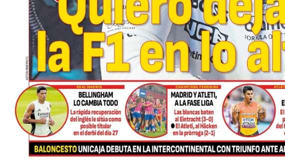 AS avisa en su portada: "Bellingham lo cambia todo"