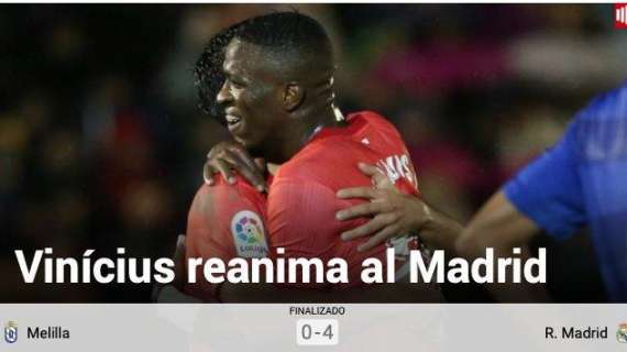 Marca alaba el partido de Vinicius en el Álvarez Claro: "Reanima al Madrid"