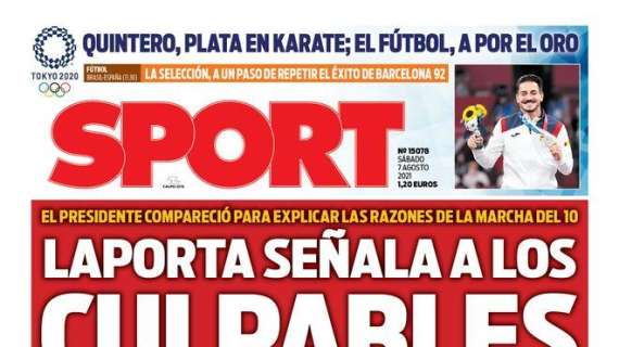 PORTADA | Sport: "Laporta señala a los culpables" 