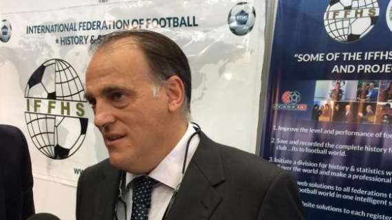 Javier Tebas, el presidente de LaLiga critica la Ley del Deporte: "Las modificaciones benefician al Madrid"