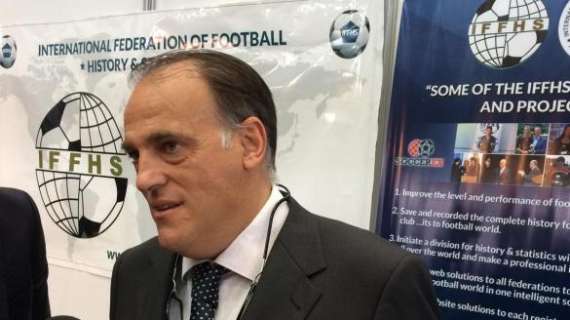 Tebas: "¿Cristiano? Seguirá jugando en el Madrid. Hace cinco años..."