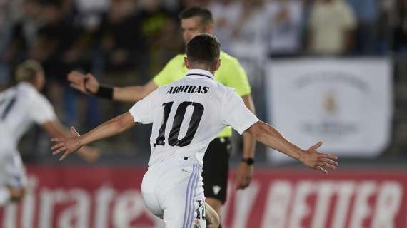 Sergio Arribas con el Castilla