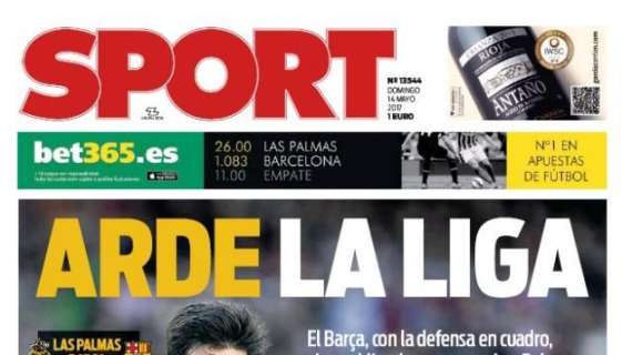 PORTADA - Sport: "Arde la Liga"