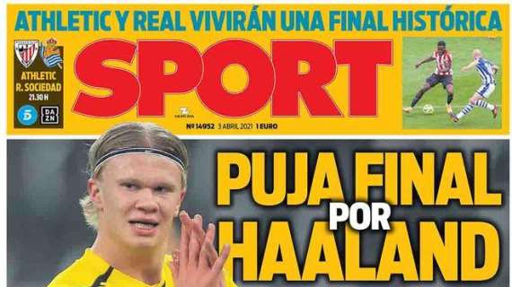PORTADA - Sport: "Puja final por Haaland"
