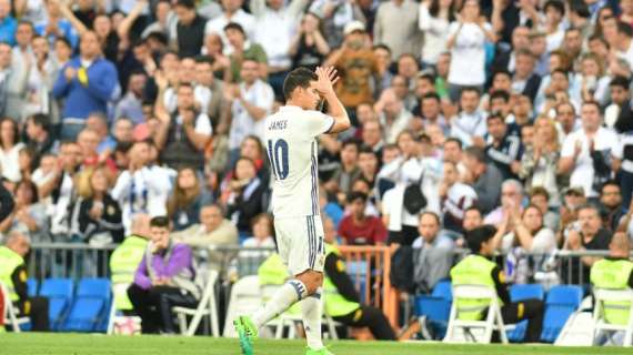 La afición del Madrid se vuelca con James: "Lo mejor que tiene el Madrid ahora mismo"