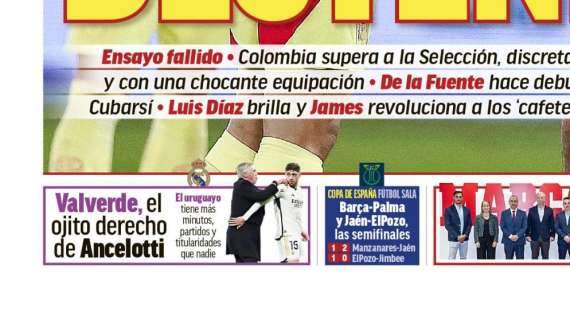 PORTADA | Marca: "Valverde, el ojito derecho de Ancelotti"