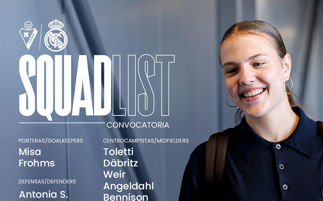 El Real Madrid visita al Eibar: convocatoria oficial