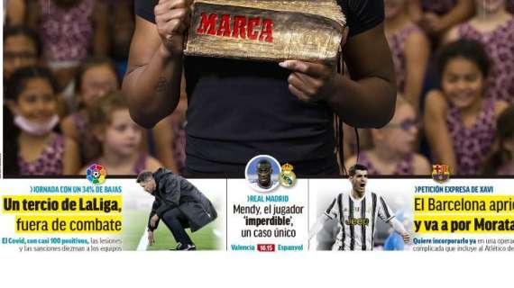 PORTADA | Marca: "Mendy, el jugador 'imperdible', un caso único"
