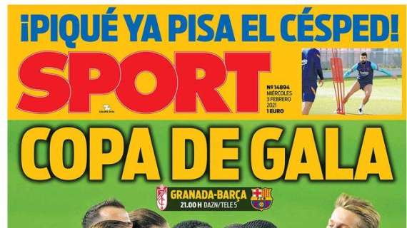 PORTADA - Sport, con el Granada-Barcelona: "Copa de Gala"