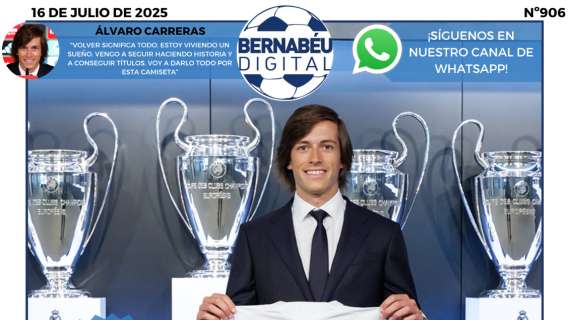 Álvaro Carreras, protagonista en la portada de Bernabéu Digital