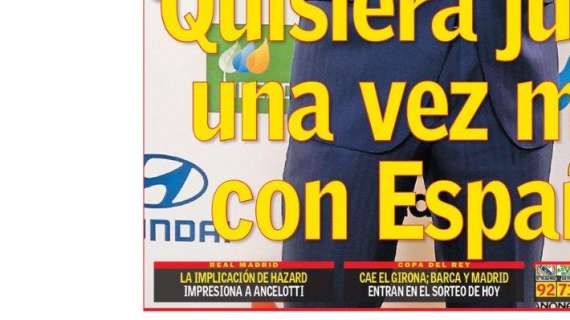 PORTADA | AS: "La implicación de Hazard impresiona a Ancelotti"