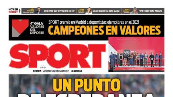 PORTADA | Sport: "¡El Madrid, con once bajas en San Mamés!"