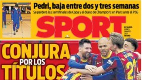 PORTADA - Sport: "Prueba para el Madrid"