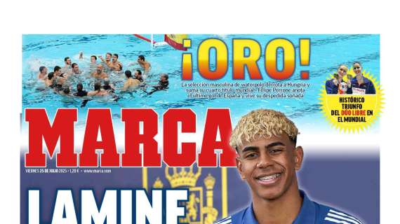 "Lamine vale por 100" señala Marca en su portada