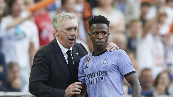 Carlo Ancelotti y Vinicius