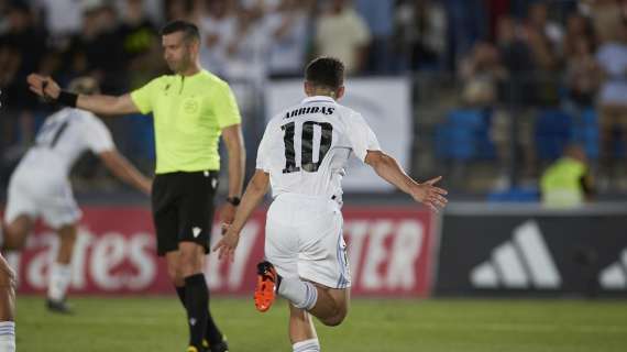 Sergio Arribas con el Castilla