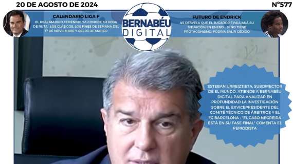 PORTADA BD | Urreiztieta: "El Barça tiene un horizonte muy complicado"