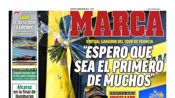 PORTADA | Marca, Vingegaard: "Espero que sea el primero de muchos"