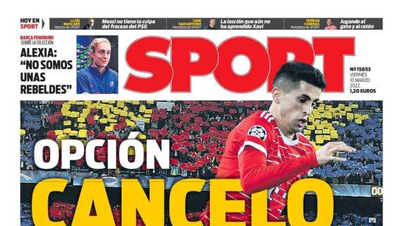 PORTADA | Sport: "Opción Cancelo"