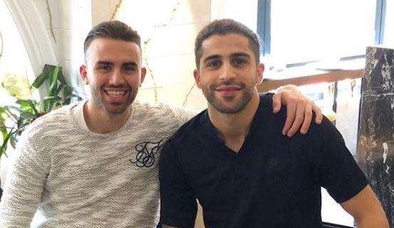 FOTO - Borja Mayoral se reencuentra en Milán con un antiguo objetivo del Madrid