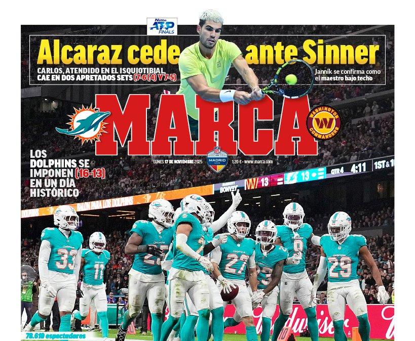 El primer partido de NFL en el Santiago Bernabéu acapara las portadas