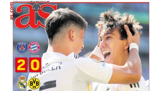 La victoria del Real Madrid, en primera plana del diario AS
