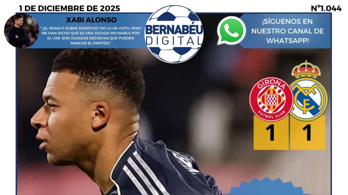 La portada BD destaca en primera plana el Girona 1-1 Real Madrid