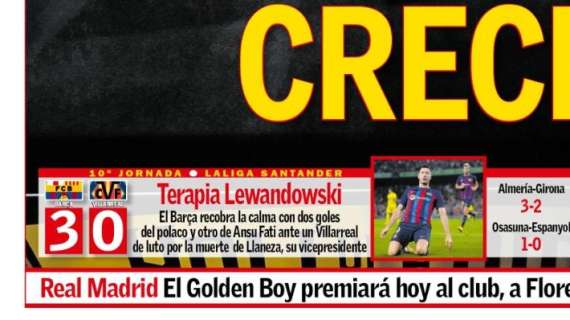 PORTADA | As: "El Golden Boy premiará hoy al club, a Florentino Pérez y a Ancelotti"