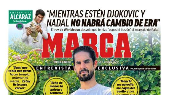 PORTADA | Marca: "Isco lo cuenta todo"