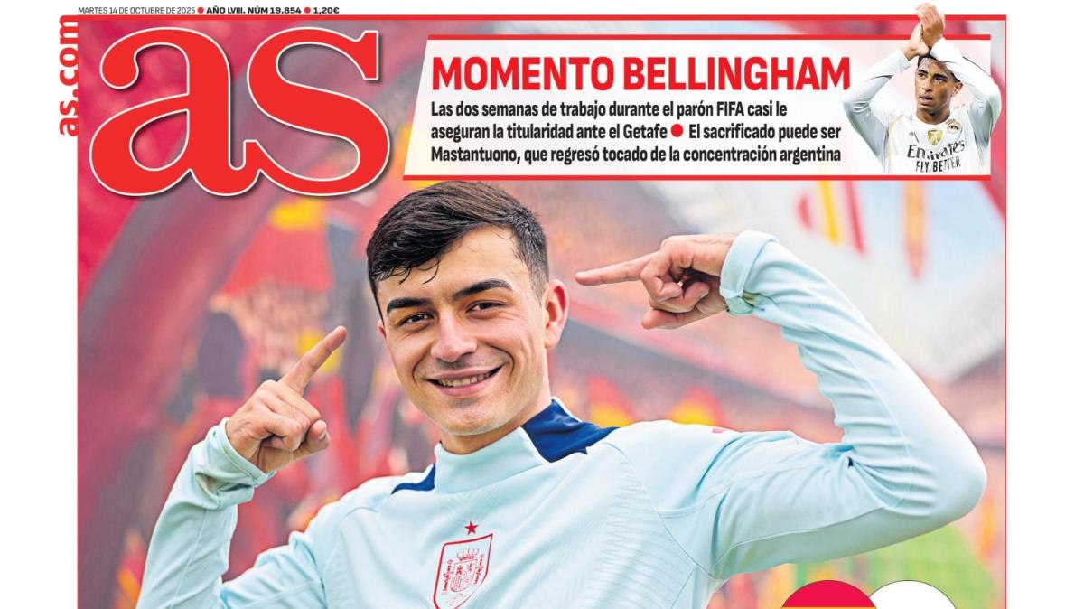 AS saca en primera plana el futuro de Bellingham en el Real Madrid