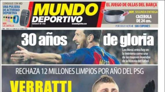 Mundo Deportivo: "Verratti sólo Barça"