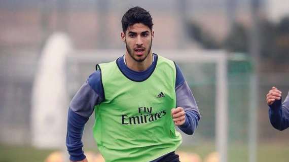 FOTO - Asensio a toda pastilla en el entrenamiento