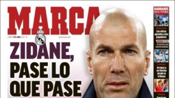 PORTADA - MARCA: "Zidane, pase lo que pase"