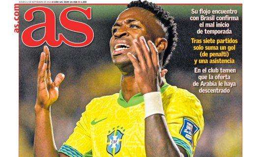 PORTADA | As: "Preocupa Vinicius"