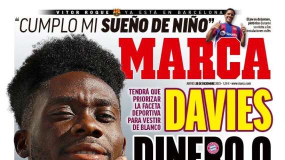 PORTADA | Marca: "Davies, dinero o gloria"