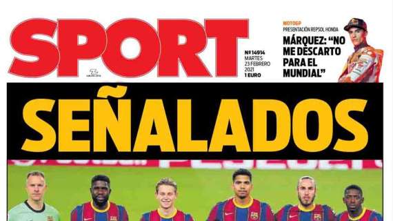 PORTADA - Sport: "Señalados"