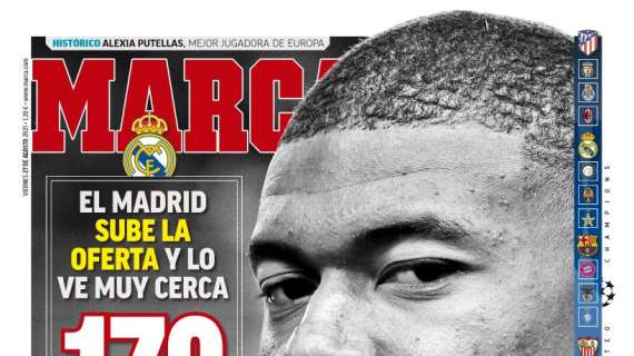 PORTADA | Marca: "170+10: Mbappé, a puntito