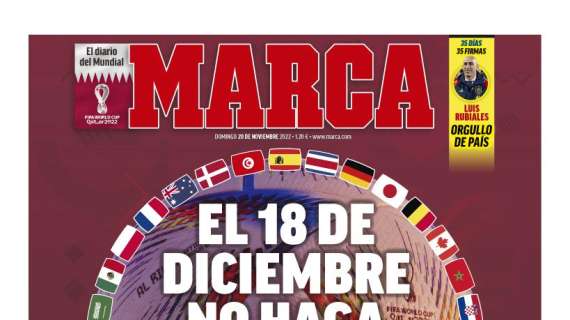 PORTADA | Marca: “¡Benzema se pierde el Mundial!"