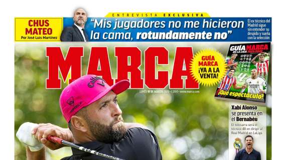 Marca, en su portada: "Xabi se presenta en el Bernabéu"