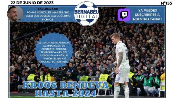 PORTADA BD | "Kroos renueva hasta 2024. Vinicius, BD Award 2023"