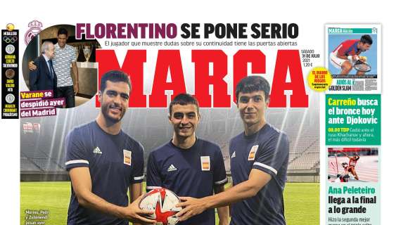 PORTADA | Marca: "Florentino se pone serio" 