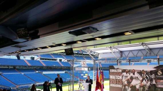 FOTO - El palco del Bernabéu, preparado para una presentación