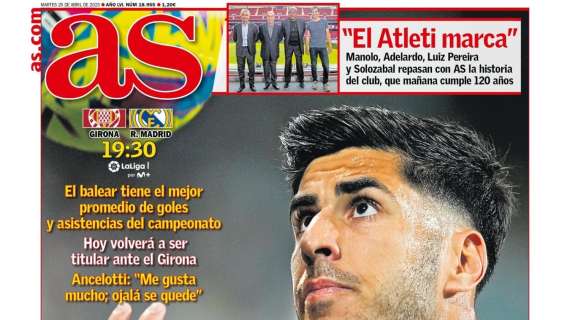 PORTADA | AS: "Asensio, pistolero de la liga"