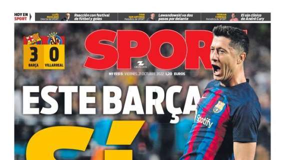 PORTADA | Sport: "Este Barça sí"