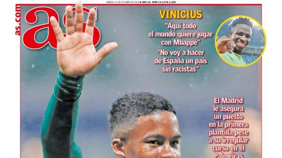 PORTADA | As: "El nueve espera a Endrick"